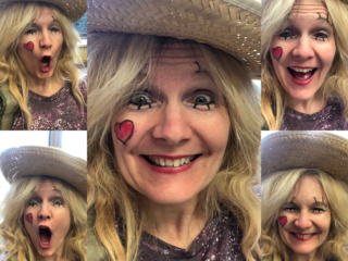 Happy Julie Head Shot Collage