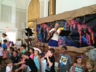 Happy Julie at Vacation Bible School!