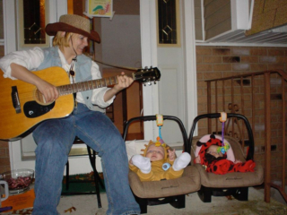 Happy Julie loves babies!