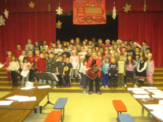 Julie Sings for the Hajjar school second grade-Christmas 2011=2